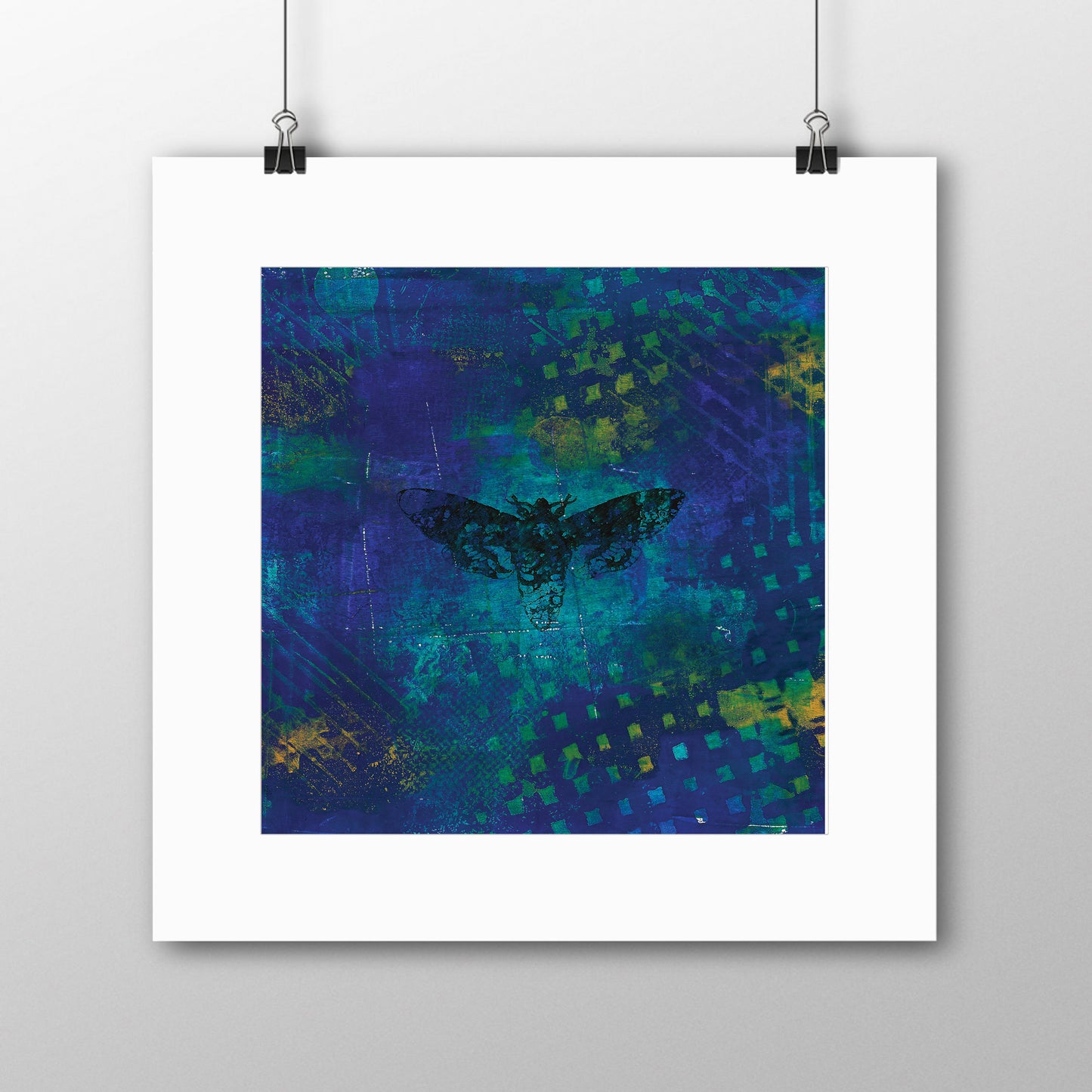 Abstract Death's Head Hawkmoth Giclée Print