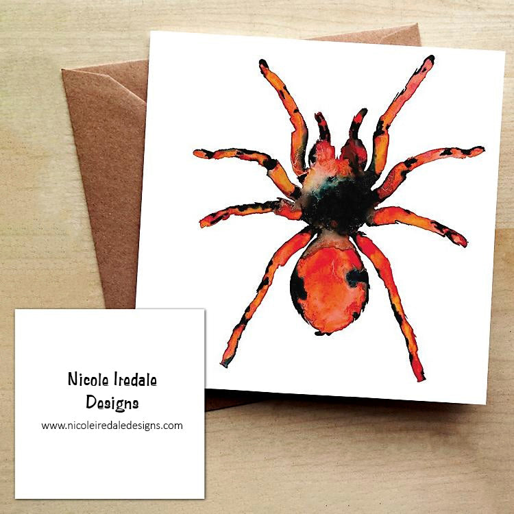 Tarantula Greetings Card