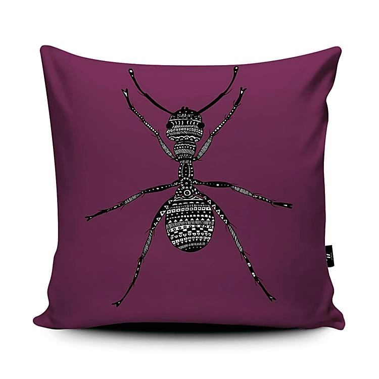 Plum Ant Cushion