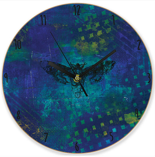 Abstract Death's Head Hawkmoth Clock