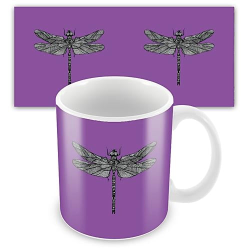 Purple Dragonfly Mug