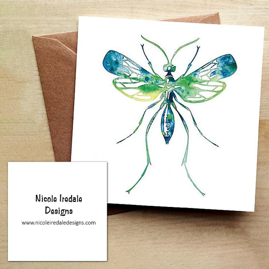 Parasitic Wasp Greetings Card