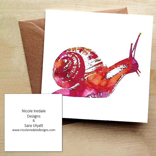 Snail Greetings Card